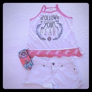 Hurley girls shorts, ten sixty Sherman girls tank